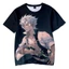 SY3 Anime Demon Slayer Áo Thun Nữ Tay Ngắn Unisex Áo Kimetsu no Yaiba Thường Ngày Rời Graphic Tee Áo Sơ Mi 3D In YS3
