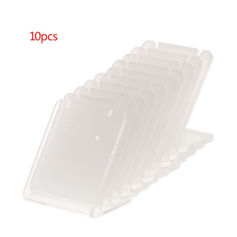 Wellb 10 Chiếc Acrylic Mini Hình Chữ L Bông Tai Đứng Trang Sức Người Tổ Chức Trang Sức Đứng