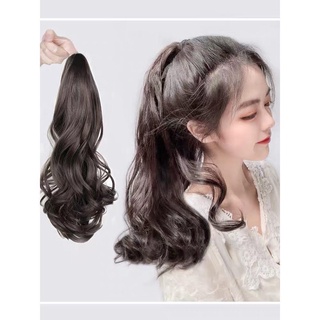 Tóc Giả Ngoặm Đuôi Xoăn Lọn To Dài 45cm Hamin