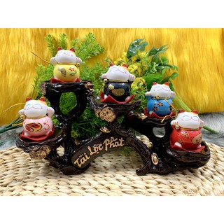 Tượng Mèo Sứ Thần Tài Maneki Neko và đế Tài Lộc Phát