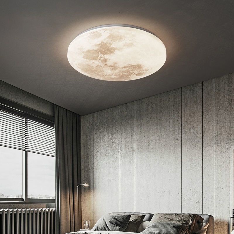 Đèn trần mặt trăng, Đèn chùm Led có thể điều chỉnh độ sáng 3D, Phòng ngủ Phòng khách Phòng trẻ em Mặt dây chuyền trang trí