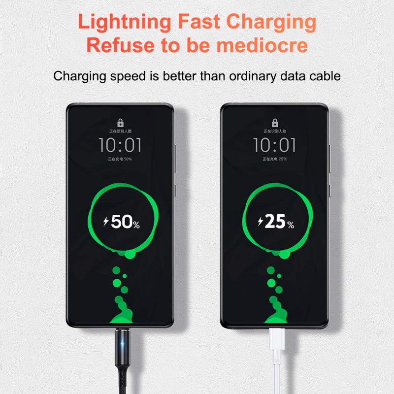 Ảnh Dây cáp sạc nhanh HDOORLINK cổng Micro USB/ Type C/ iOS 25cm thích hợp cho điện thoại 4