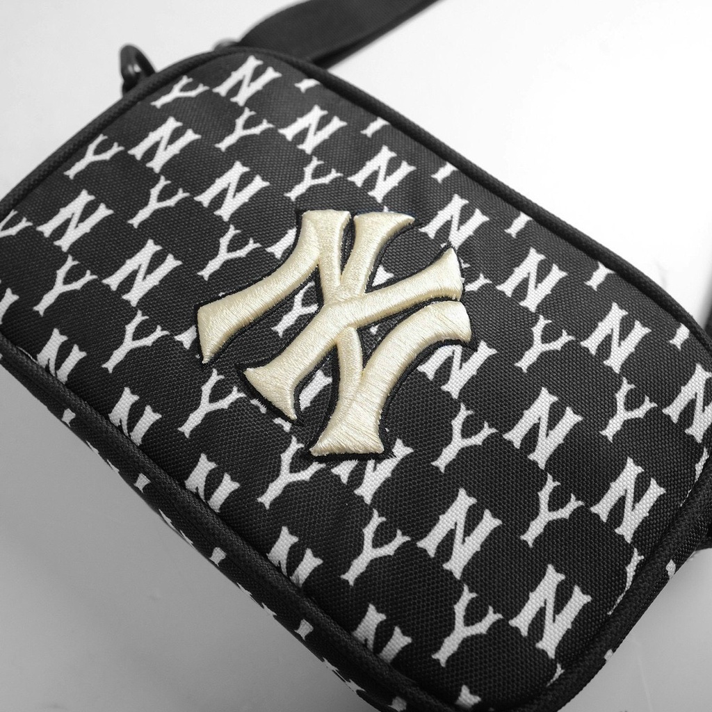 Túi đeo chéo nam nữ  NY MLB Monogram unisex mini đeo vai nhiều ngăn chất vải chống nước