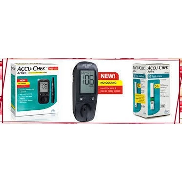 (Giá Không Tưởng) Máy đo đường huyết công nghệ mới Accu Chek Active New
