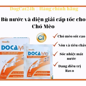 Bù nước và điện giải cấp tốc cho Chó Mèo - Vemedim Docalyte gói 6.8g