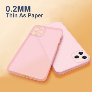 Ốp điện thoại TPU mềm siêu mỏng 0,2MM cho IPhone 15 12 Pro Max 15 Plus Vỏ mỏng mờ T07