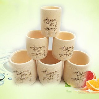 Cốc uống nước bằng gỗ tre tự nhiên