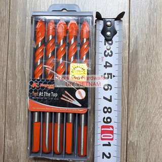Hộp 5 Mũi khoan đa năng hãng Kapusi Nhật Bản phi 10mm, có tem chống hàng giả, phù hợp nhiều chất liệu như gạch men,...