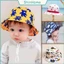 Mũ nón rộng vành bucket họa tiết có dây cho bé trai bé gái 0-5 tuổi ShinHome