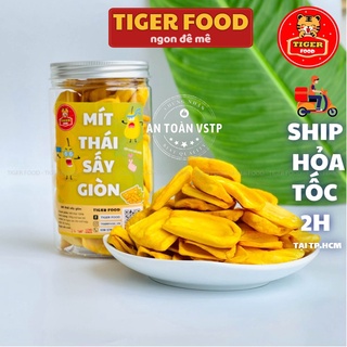 Mít thái sấy giòn SIÊU NGON 💖TIGER FOOD💖 Lon 200g mít thái sấy loại 1 ăn cực mê - trái cây sấy ăn vặt Sài Gòn