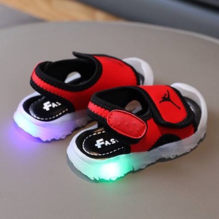 PS1 Xăng đan Bóng Rổ Cho Bé Trai Bé Gái Unisex Thoáng Khí Mùa Hè Giày Đi Biển Phong Cách Hàn Quốc Dép Mềm Thường Ngày SP1