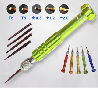 Tua vít sửa chữa điện thoại 5 trong 1 dùng cho điện thoại / laptop (đầu tua vít nằm trong thân bút)