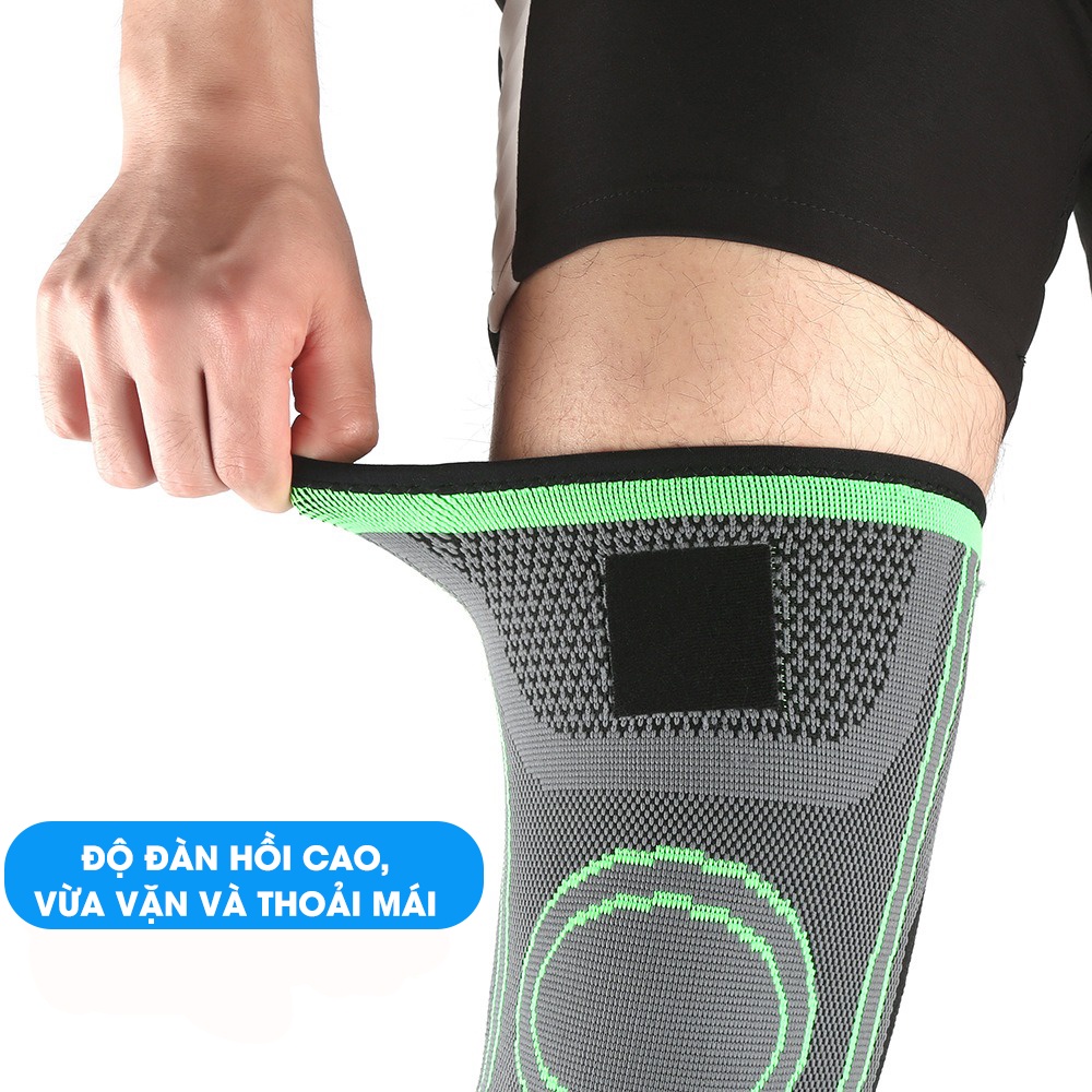 Ảnh Băng Quấn Bảo Vệ Đầu Gối MixSport Co Giãn 4 Chiều Thoáng Khí Ngăn Chặn Chấn Thương 4