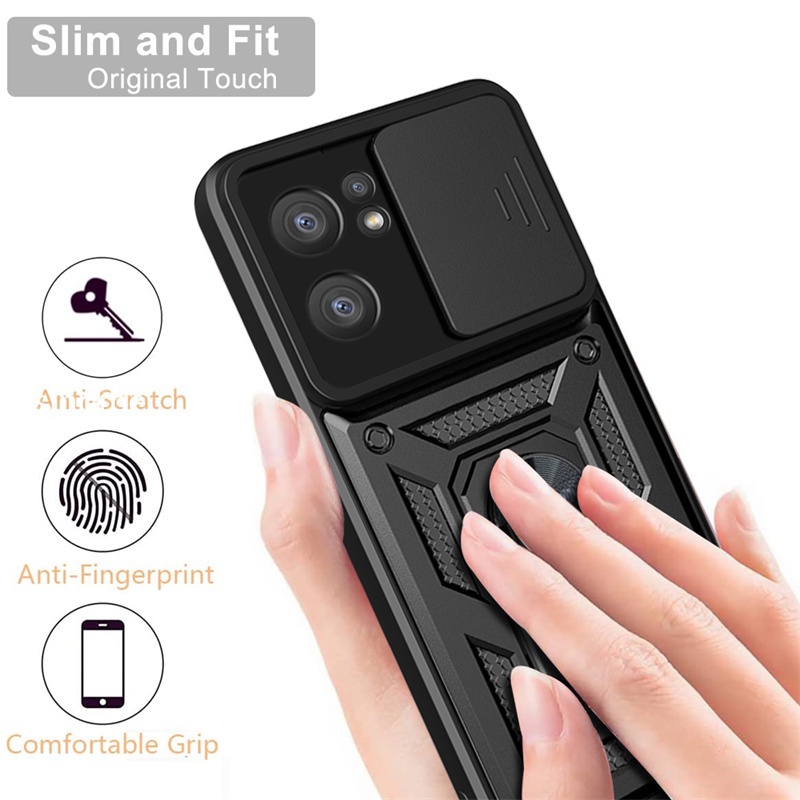 Ốp Điện Thoại Chống Sốc Có Giá Đỡ Từ Tính Cho OPPO Reno7 Z 5G Reno 7 Pro A77 A96 A76 A36 Z 4G 5G