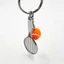 ZENZON Tennis Vợt Móc Khóa Mô Phỏng Dễ Thương Móc Chìa Khóa Xe Móc Chìa Khóa Kim Loại 6 Màu Bóng Tennis