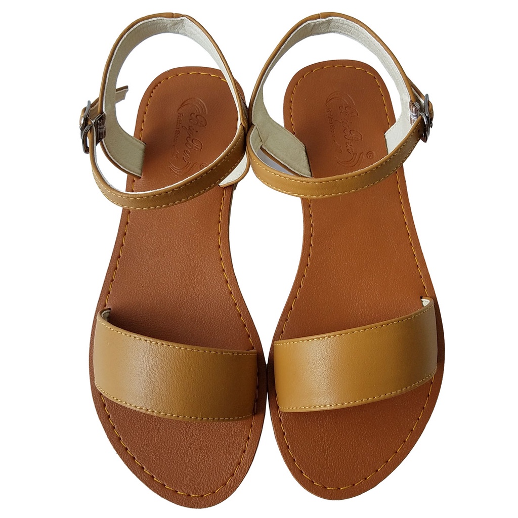 Giày Sandal Nữ Da Bò Thật BIGGBEN Cao Cấp HKD573