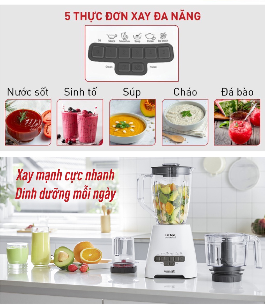 Mô tả Máy xay Tefal BlendForce+ Piano - 4