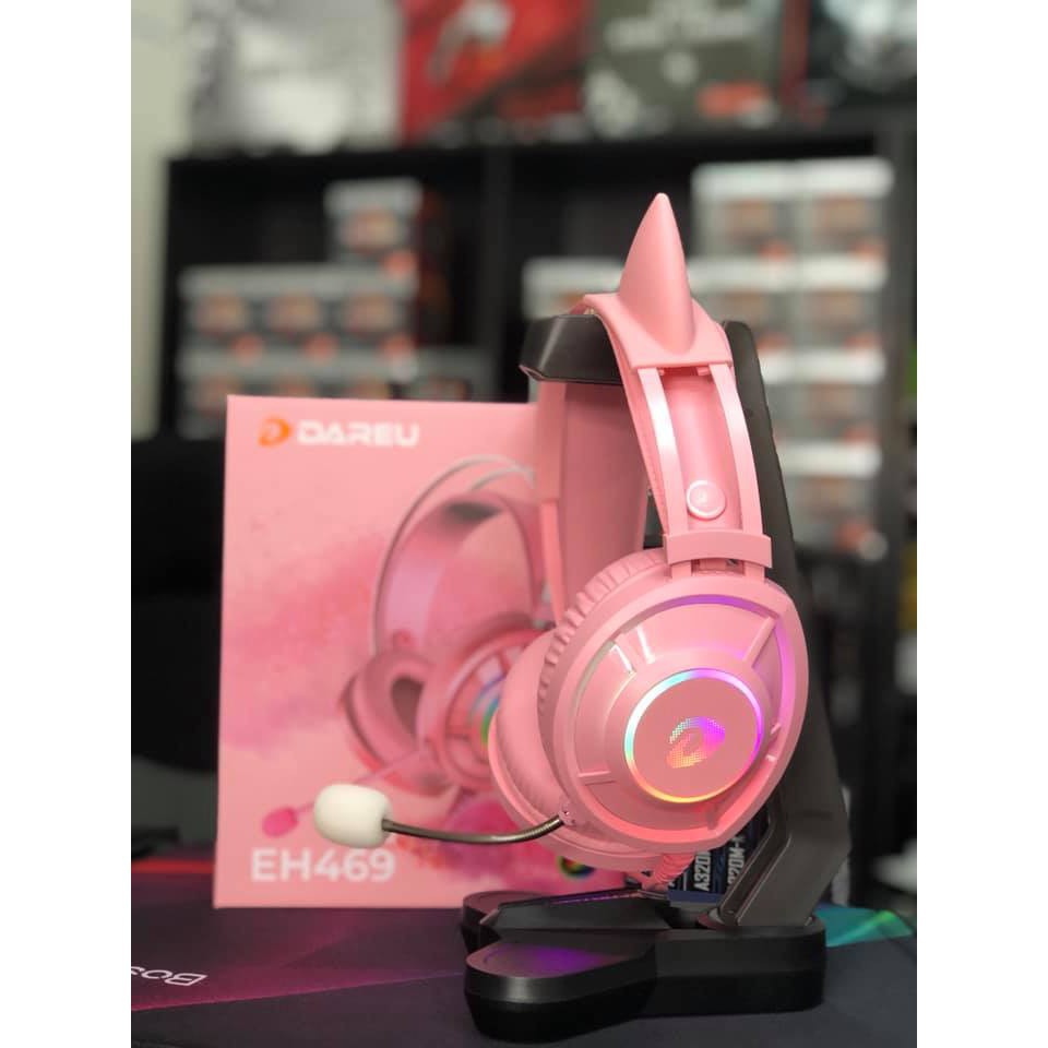 Tai nghe màu hồng Dareu EH469 QUEEN RGB - Kèm …
