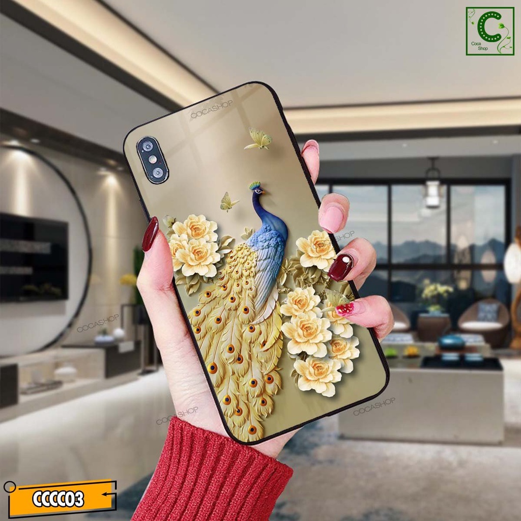 Ốp lưng iphone mặt kính cao cấp - Công biểu tượng cho quyền uy, phú quý - 6/6plus/6s/6splus/7/7plus/8/8plus/x/.....