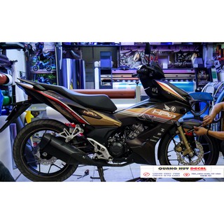 Tem Winner X nâu đen HP4, độ dán team decal xe thiết kế rẻ đẹp theo yêu cầu