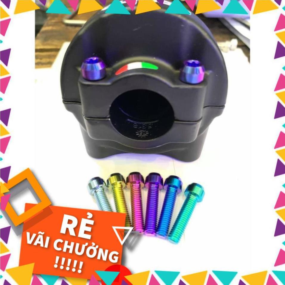 Ốc 5li20 đầu trụ titan gr5 gắn cùm tăng Domino , Uma , Daytona và vị ...