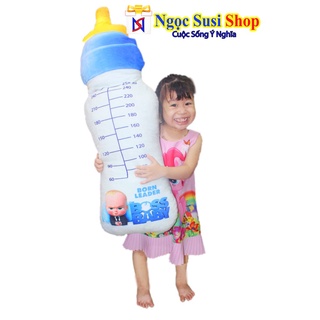 GẤU BÔNG BÌNH SỮA 3D SIÊU DỄ THƯƠNG SIZE 50CM