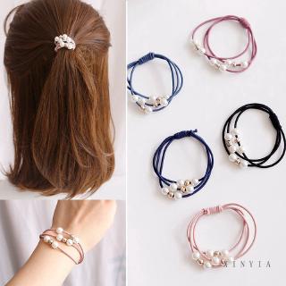 🌺xinyia🌺Dây Cột Tóc Nhiều Lớp Đính hạt Đơn Giản Phong Cách Mori Hàn Quốc Cho Nữ