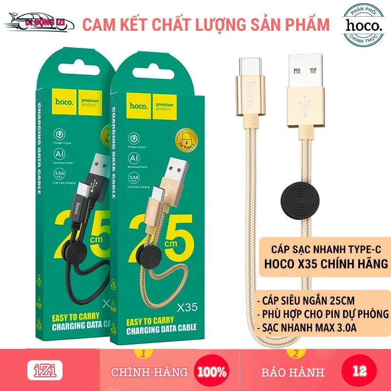 Cáp Hoco X35 màu đen