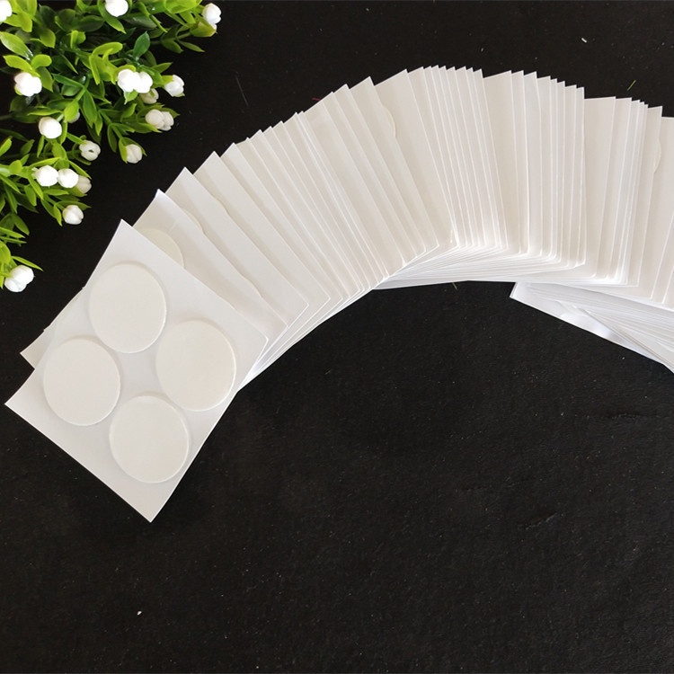 miếng dán keo tròn siêu dính 2 mặt 3x3cm