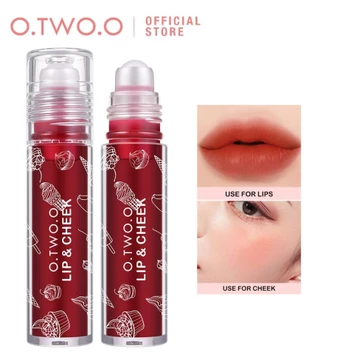 Son Môi Dạng Dầu O.TWO.O YJ005 Đầu Lăn Lâu Trôi Dưỡng Ẩm Chống Nước 4 Màu Tùy Chọn Có Thể Làm Phấn Má 30g ྇