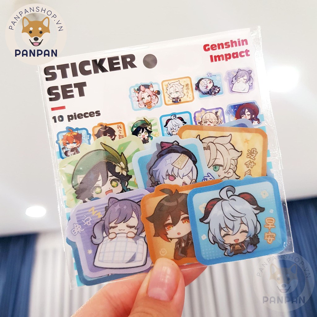 Sticker Set Genshin Impact (10 HÌNH DÁN) | Shopee Việt Nam