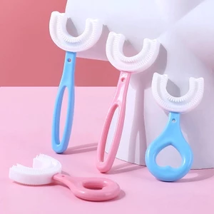 Bàn Chải Đánh Răng Cho Bé - Bàn Chải Đánh Răng Trẻ Em Hình Chữ U - Silicon Siêu Mềm Cho Bé Từ 1,5 Tuổi