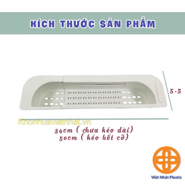 Giá để giẻ rửa bát nhựa Việt Nhật, khay gác bồn để đồ rửa chén hàng cao cấp bền đẹp (MS 5612)bé