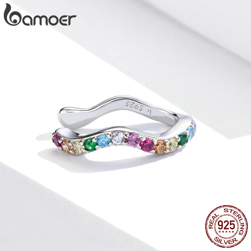 1 Khuyên Tai bamoer 925 Bằng Bạc Thật Phong Cách punk Thời Trang Unisex sce894