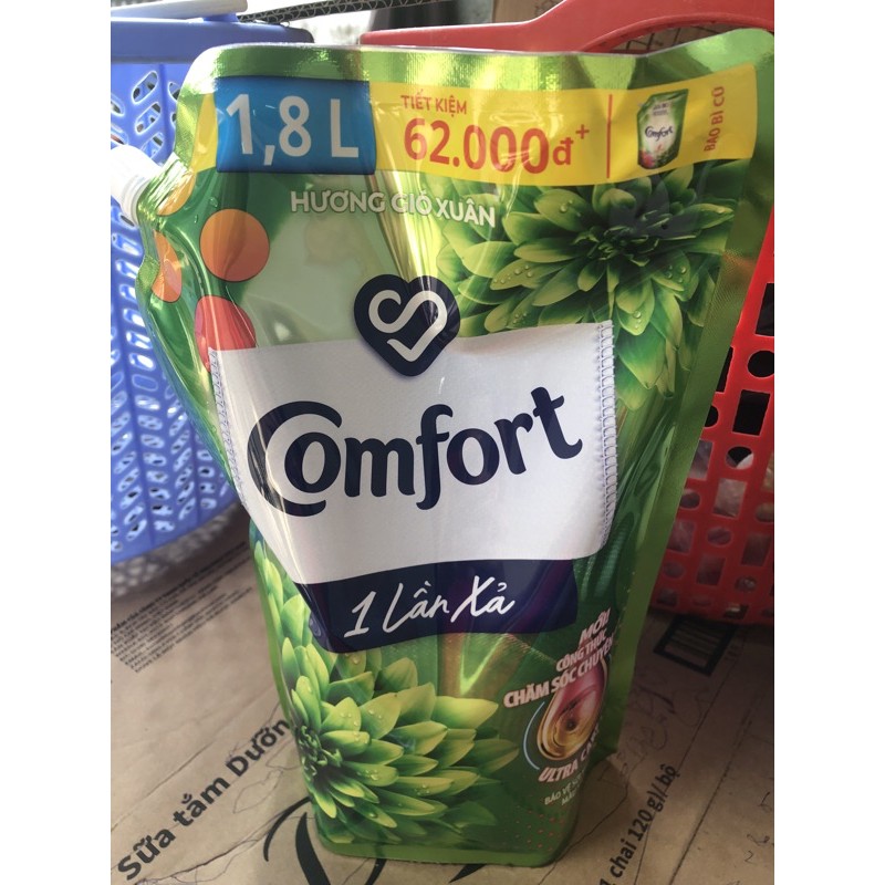 NƯỚC XẢ VẢI COMFORT 1 LẦN XẢ  gió Xuân - TÚI 1.8l