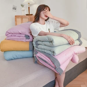 Chăn hè trần bông cotton đũi người lớn chăn home văn phòng máy bay 2mx2m2 điều hòa mỏng Otama Bedding