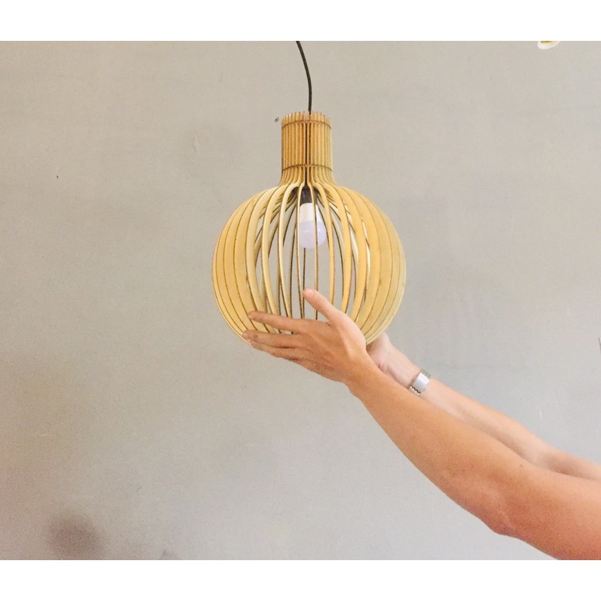 Đèn Gỗ thả trần DIY 134 siêu đẹp