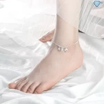 Lắc chân nữ bạc đẹp hình cá heo may mắn LCN0048 Trang Sức TNJ — ảnh 5