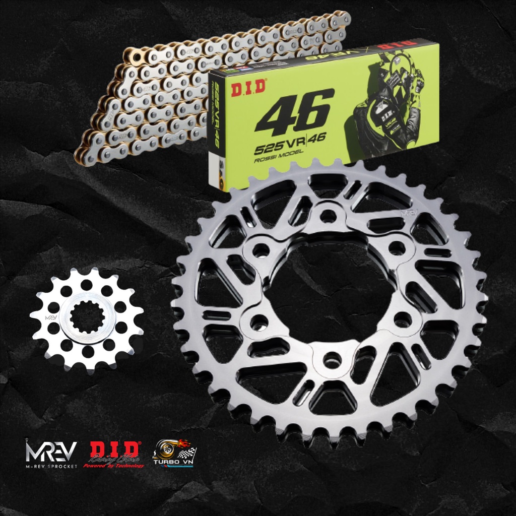 Nhông Dĩa MREV cho xe Yamaha R1 đời (2004 - 2014) đi sên 525 | Shopee ...