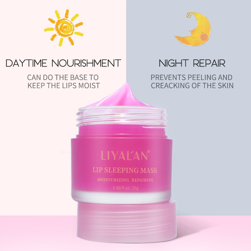 Ảnh Mặt nạ ngủ môi LIYALAN dưỡng ẩm tái tạo làn da hiệu quả chuyên dụng 25g 4