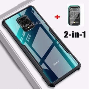 Ốp điện thoại trong suốt chống sốc 2in1 Xiaomi POCO X3 Pro NFC M3 F3 Mi 10T Pro 11 Redmi Note 10 9s 9 Pro Max 9A 9C Ốp lưng bảo vệ túi khí Poco X3 NFC Vỏ trong suốt
