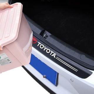 Sticker Sợi Carbon Dán Bảo Vệ Đuôi Xe Hơi Toyota Vios Avanza Yaris Corolla Camry CHR RAV4
