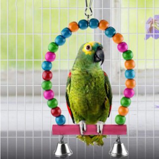 6 Chiếc Vẹt Đồ Chơi Treo Leo Thang Xoay Đứng Chuông Dây Chim Đồ Chơi