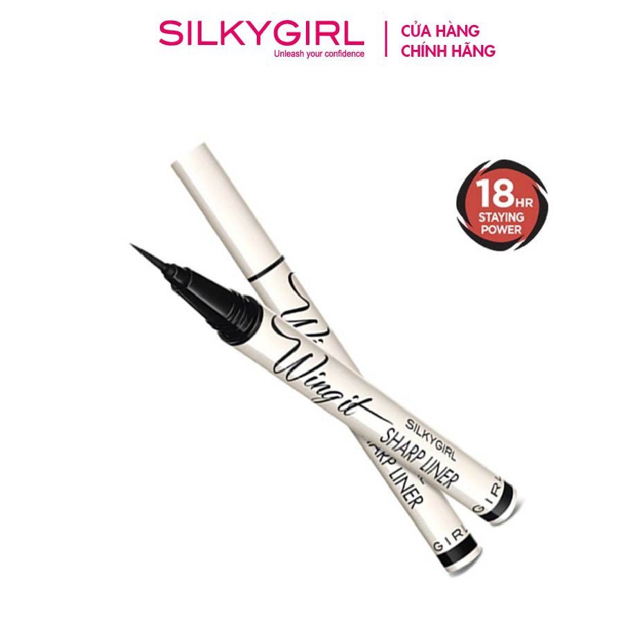 Ảnh Kẻ Mắt Nước Silkygirl Wing It Sharp Eyeliner 0.5g 2