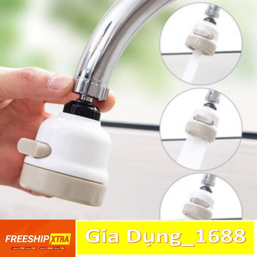 Đầu vòi tăng áp💚CAM KẾT CHUẨN💚đầu vòi rửa bát tăng áp điều hướng xoay 360 độ với 3 chế độ nước