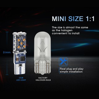 Đèn LED đỗ xe ô tô 2X T10 W5W WY5W 168 501 2825 Tự động Wedge Turn Side Bulbs Nội thất ô tô Đèn vòm đọc sách