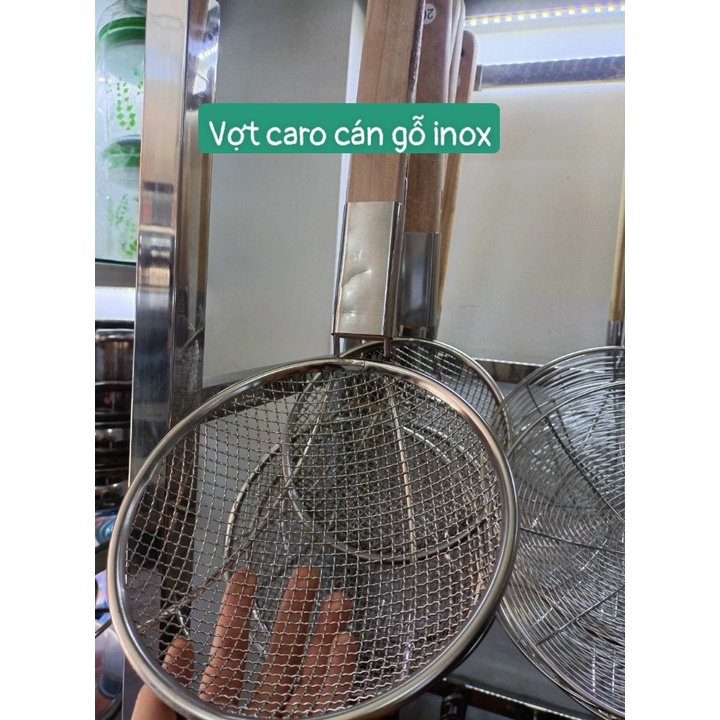 Vợt Chiên/ Vợt Mỳ Inox Lưới Ca Rô | Shopee Việt Nam