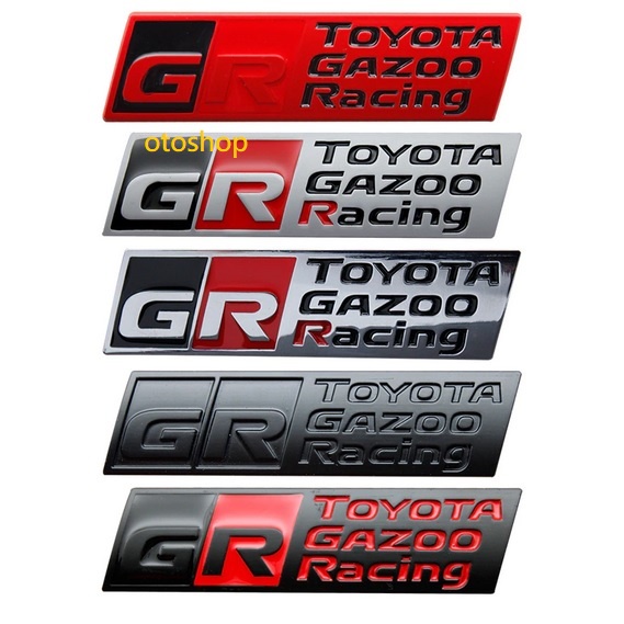 Tem chữ logo TOYOTA GAZOO RACING dán trang trí xe ô tô-Model 2 | Shopee ...