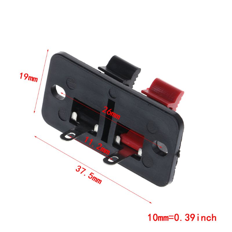 Trại 10 Chiếc Kẹp Lò Xo WP2-4 Stereo Loa Tấm Thiết Bị Đầu Cuối Dải Ban 2 Chiều Ràng Buộc