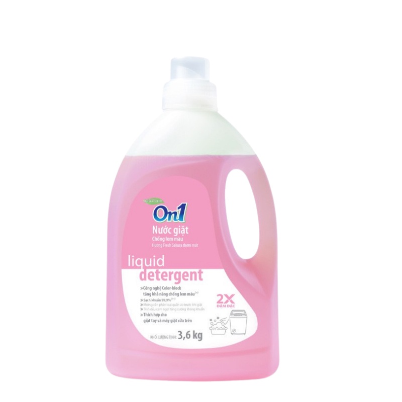 Ảnh Nước giặt xả On1 chống lem màu hương Fresh Sakura 3.6Kg N6402 sạch khuẩn, khử mùi, kết hợp giặt xả 2 trong 1 2
